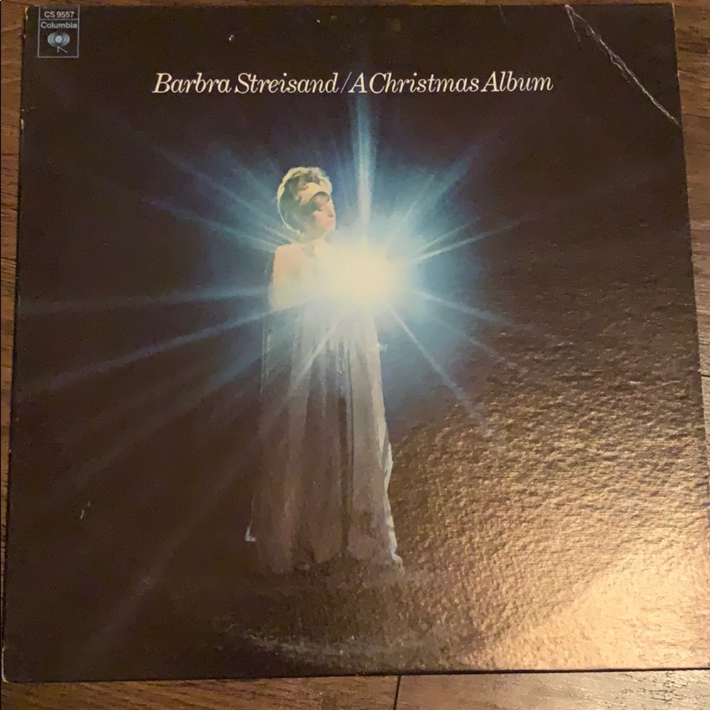 Vintage 1967 Barbra Streisand A Christmas Album Vinyl Record LP
